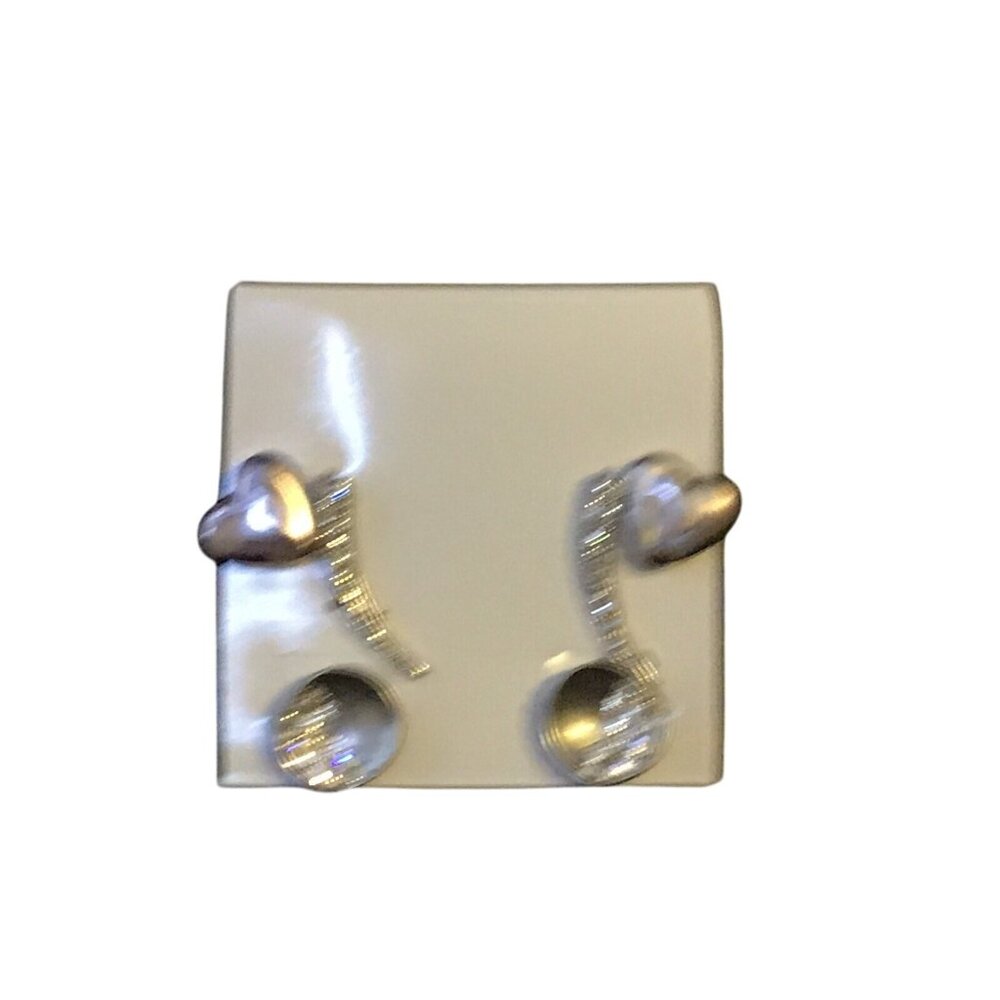 Lot Of 10 Vintage Pierced Earrings In Mixed Styles & Colors (1344) - Picture 5 of 7